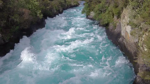 River fast flowing water Video stock 88238971