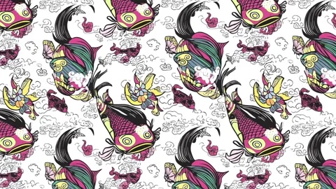 River Fish Drift – Horizontal Motion Video stock 306525371