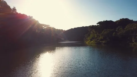 River flight amazing flare Stock Footage 100756277