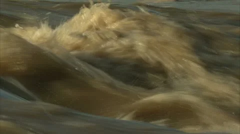 River in Flood Stock Footage 10839650