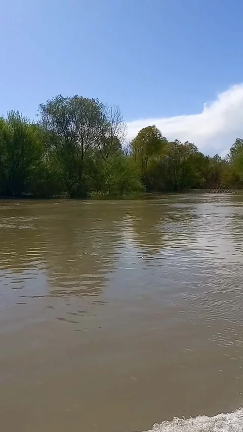 River in flood Stock Footage 271369235