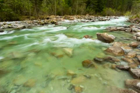 River flow background Stock Photos