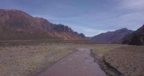 River flow between mountains Stock Footage 274364157