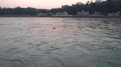 River Flow / Ganga River in Rishikesh 8 Stock Footage 50161336