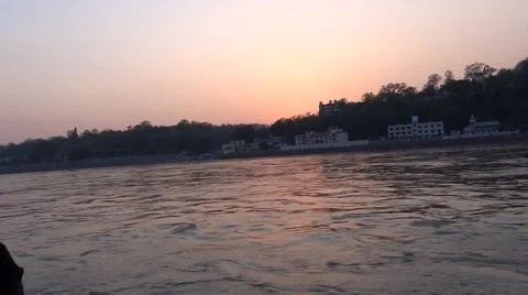 River Flow / Ganga River in Rishikesh 4 Stock-Footage 50164244