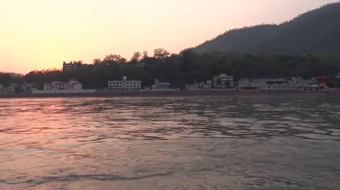 River Flow / Ganga River in Rishikesh 2 스톡 동영상 50167453