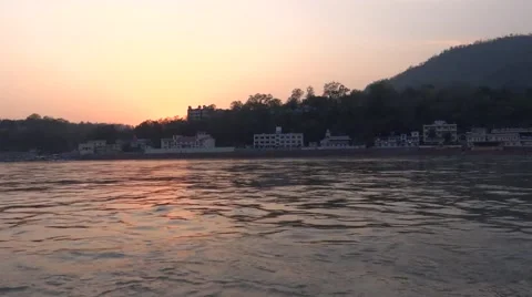 River Flow / Ganga River in Rishikesh 動画素材 50168027