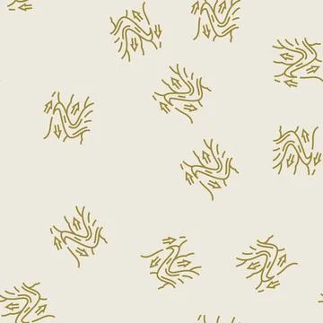 River flow hydroelectric power line seamless pattern Stock Illustration