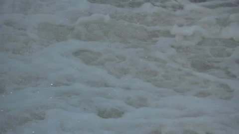 River Flow Rubber Dam Slow Motion Stock Footage 308714449