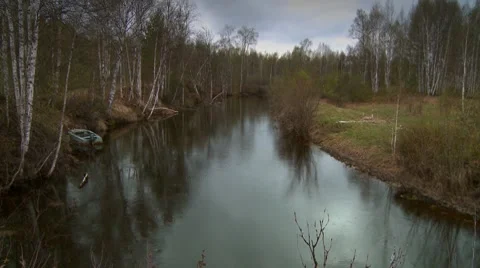 River flowing 1 Video stock 7753690