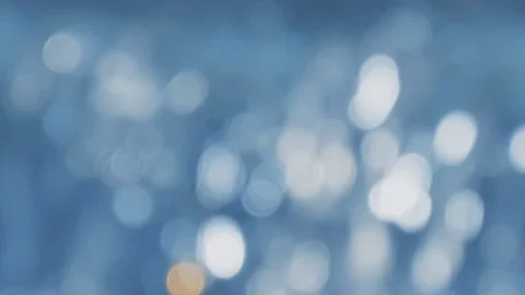 River Flowing on Back sunlight makes Ball bokeh in sparkling. Stock Footage 109148034