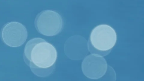 River Flowing on Back sunlight makes Ball bokeh in sparkling. Stock Footage 109149597