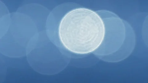 River Flowing on Back sunlight makes Ball bokeh in sparkling. Stock Footage 109153985