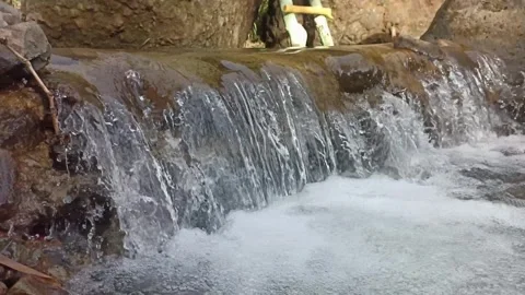 River flowing clear water Stock Footage 291010168