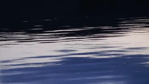 River flowing at dusk with three colours Stock Footage 83565064