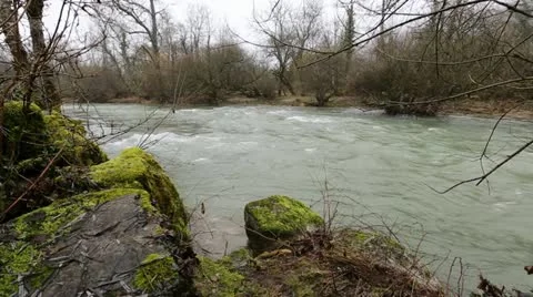 River Flowing Stock Footage 22010060
