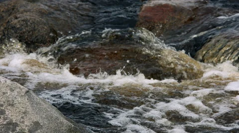 River flowing Stock Footage 49173269