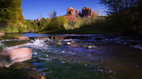 River flowing. Nature background Vidéo 46057120