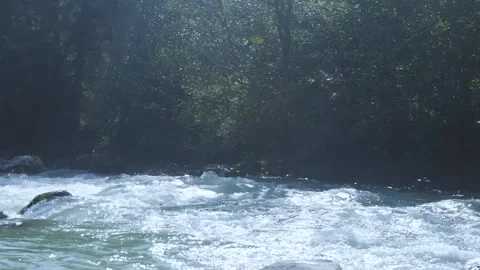 River Flowing / Nature / Slow Motion Stock Footage 143638280