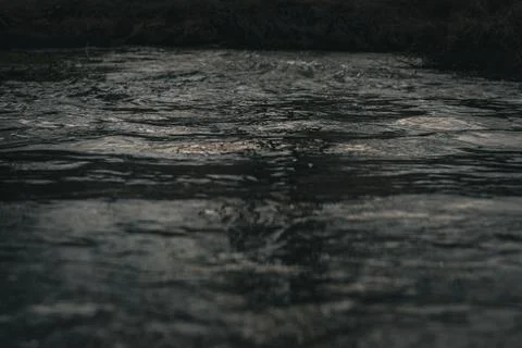 River Flowing At Night Stock Photos
