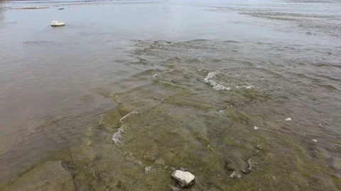 River flowing over rapids 4K Stock Footage 153432035