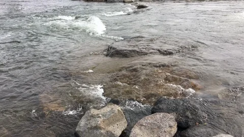 River flowing over rocks Stock Footage 88919771