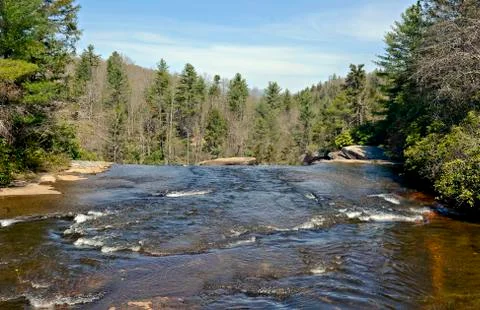 River flowing over rocks Stock Photos