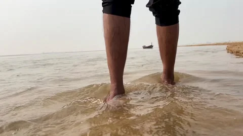 A river that is flowing with sand. Stock Footage 293949069