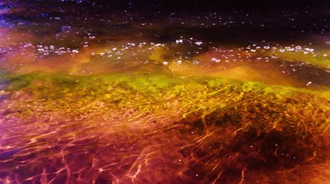 River flowing. Slow motion Vidéo 46056996