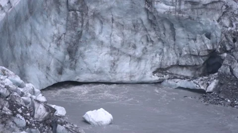 River flowing through rock formation Stock Footage 65885738