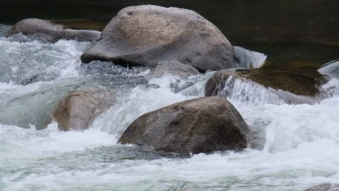 River Flowing Through Rocks Stock Footage 97447828