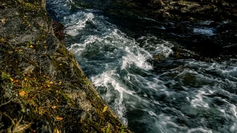 River flowing time lapse Stock Footage 118148029
