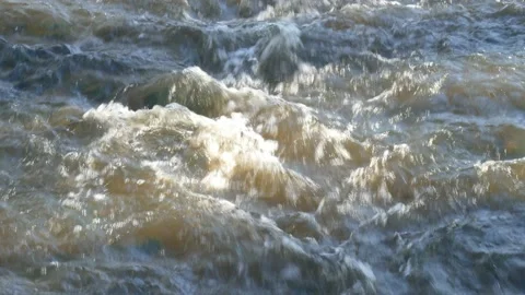 River, flowing water, water surface, rapids, Germany Stock Footage 151739141