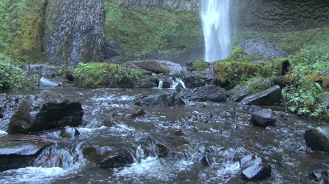 River Flowing from Waterfall Video stock 42699545