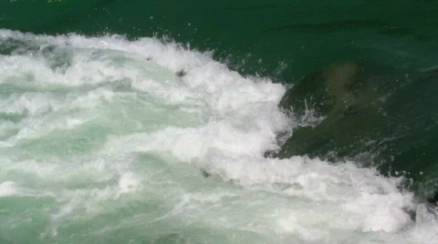 River Foam Stock Footage 825101