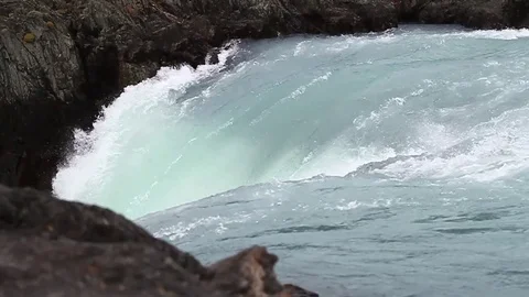 River foam Video stock 77049014