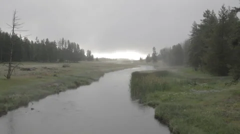 River fog Stock Footage 56150083