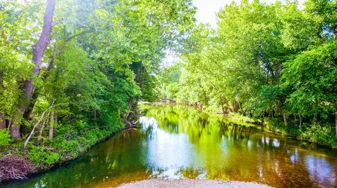 River, Foliage, and Fun Stock Photos