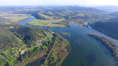 River, forest, mountains 1080 25fps cz8 Video stock 96352829