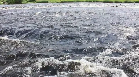 River forth close up river rapids. Stock Footage 52098251