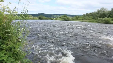 River forth  Stirling city Stock Footage 52091363