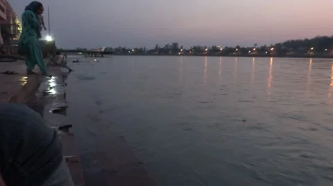 River Ganga in Rishikesh 動画素材 50161517