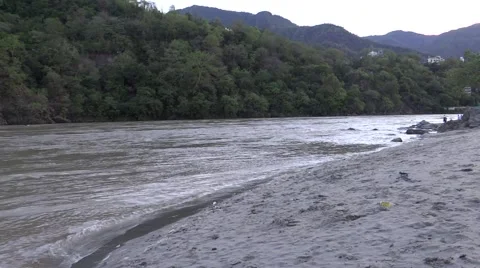River Ganga in Rishikesh Stock Footage 52678931