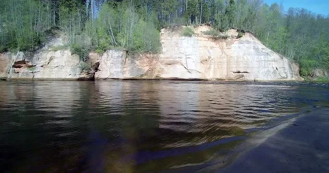 River Gauja, Latvia. Stock-Footage 63225528