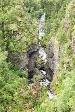 River in geiranger Foto stock