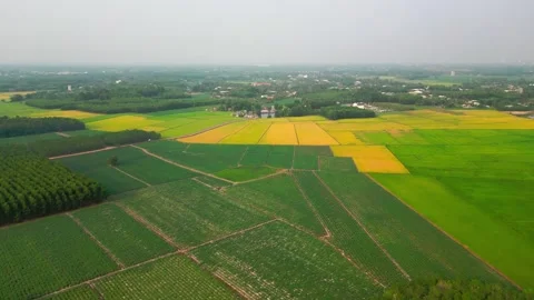 River of Gold A Breathtaking 4K Drone Sunset over a Majestic Landscape 2 Stock Footage 241507443