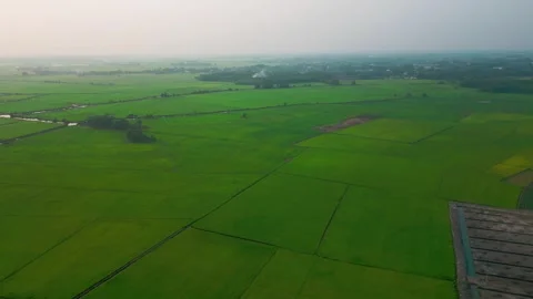 River of Gold A Breathtaking 4K Drone Sunset over a Majestic Landscape and R Video stock 241507804