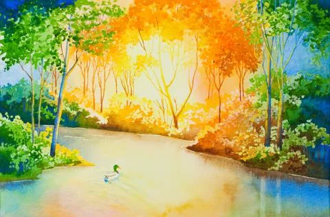 River of gold Stock Illustration