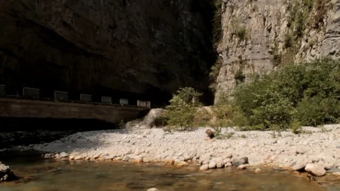 The river in the gorge 스톡 동영상 87660013