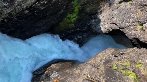 River in the gorge. Norway Stock Footage 308162535